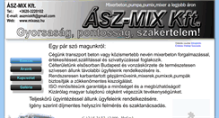 Desktop Screenshot of mixasz.hu